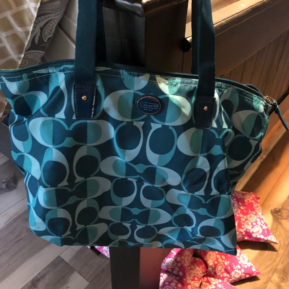 Oversized Coach bag w/ small one inside